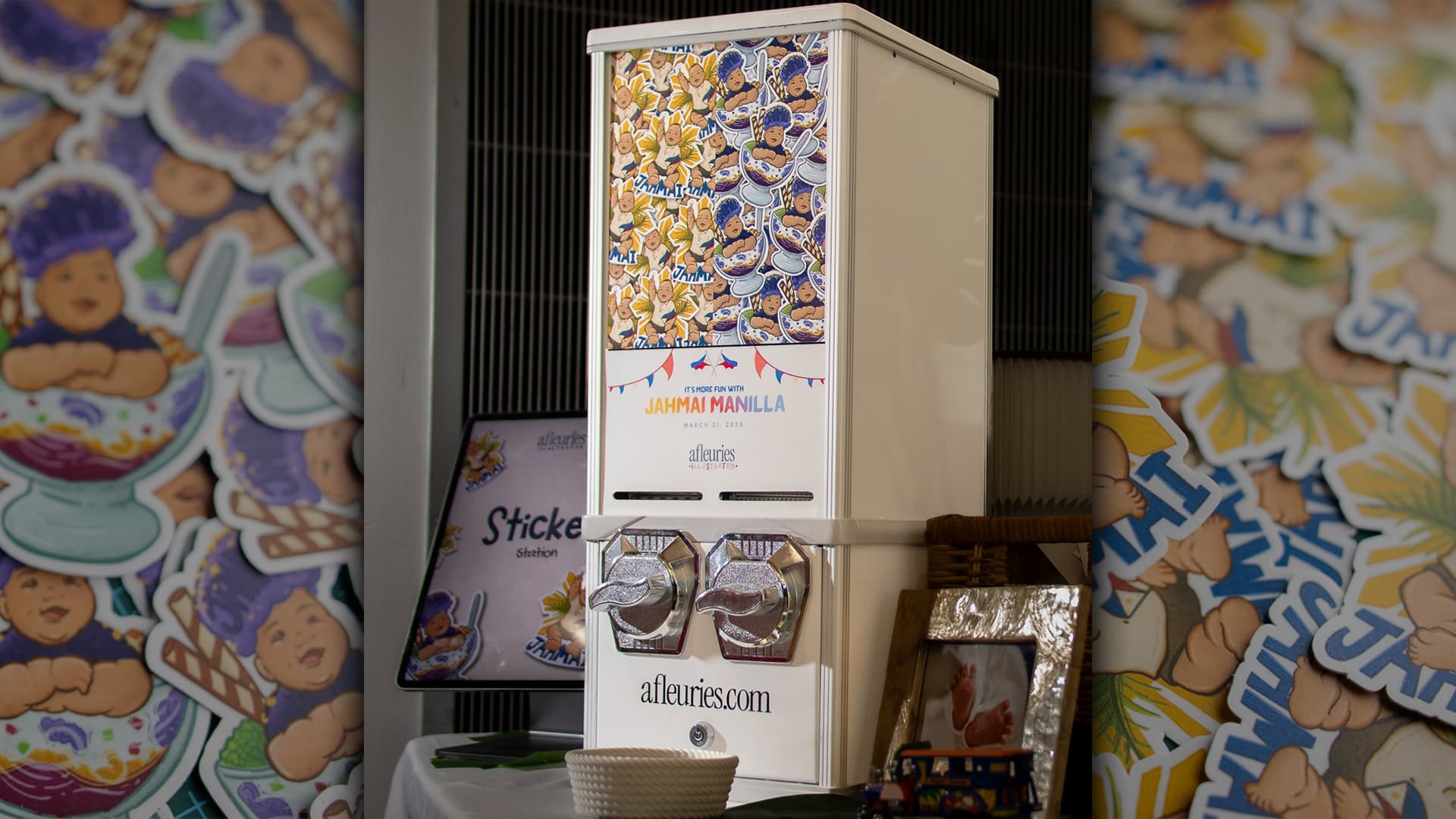 Illustrated Sticker Booth